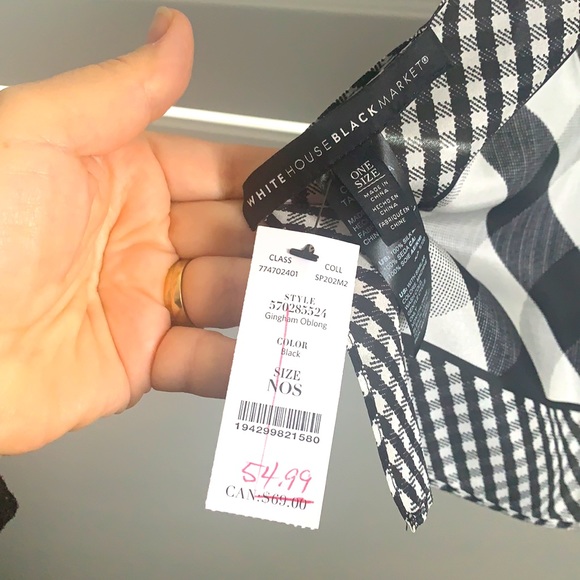 WHBM Gingham Silk Scarf - NWT’s - Picture 8 of 10